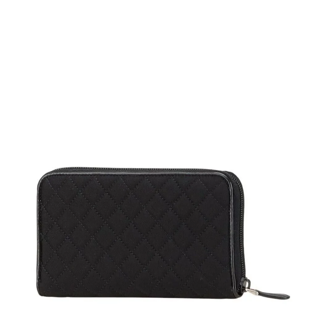 Prada Triangle Logo Plate Long Wallet